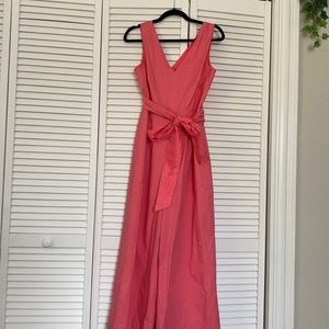JCrew pink wide leg jumpsuit